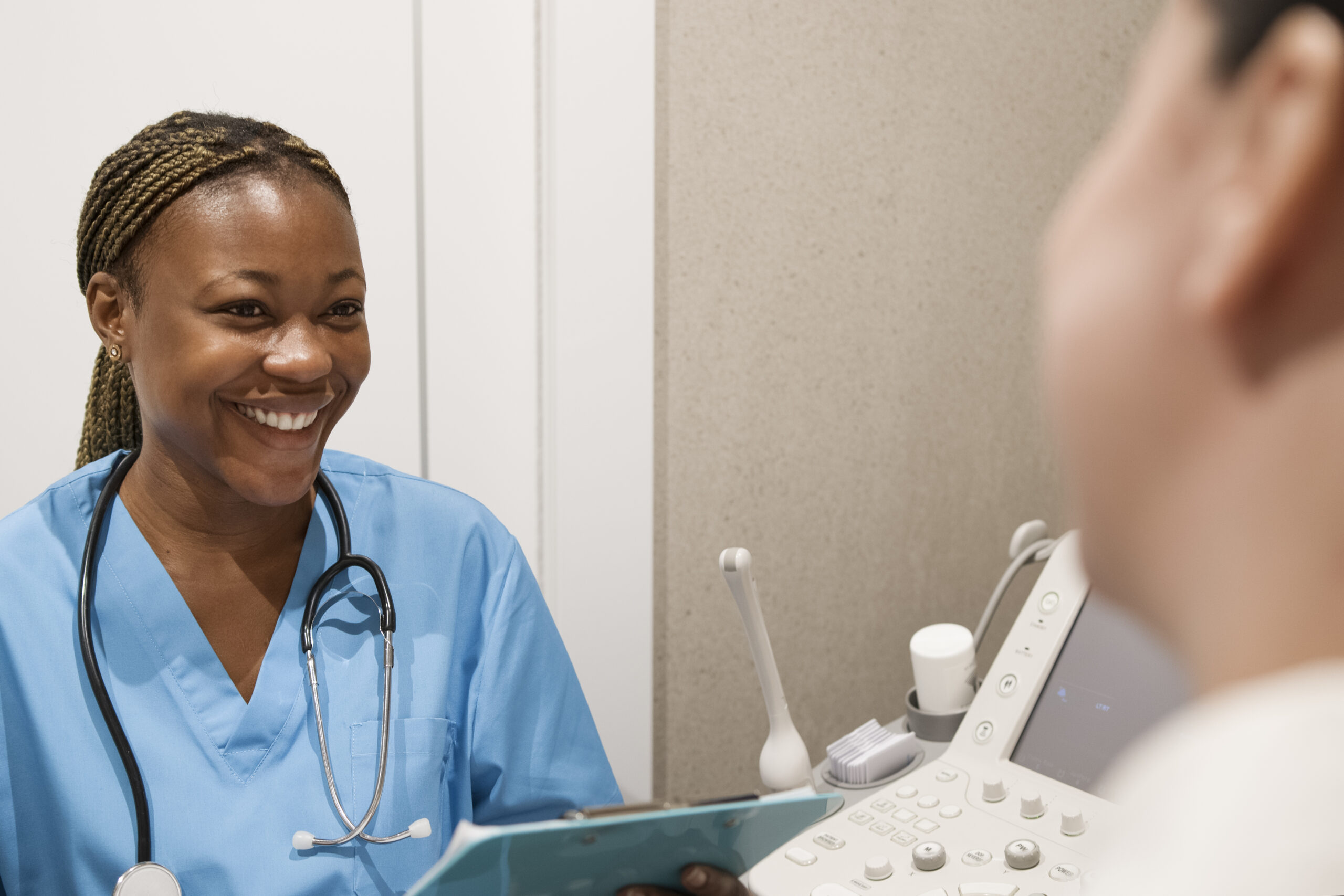 nurse-wearing-scrubs-while-working-clinic